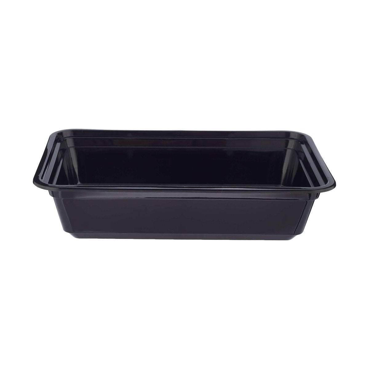 Black Base Rectangular Container - hotpackwebstore.com - Black Base Containers