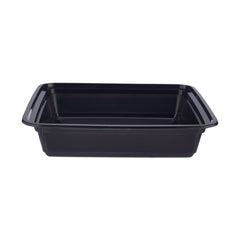 Black Base Rectangular Container - hotpackwebstore.com - Black Base Containers