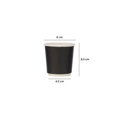 Black Double Wall Paper Cups - hotpackwebstore.com - Double Wall Paper Cups