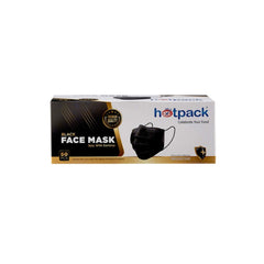 Black Face Mask 3 ply with Ear loop - hotpackwebstore.com - Face Mask