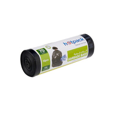 Black Heavy Duty Garbage Bag Roll - hotpackwebstore.com - Heavy Duty Garbage Bags