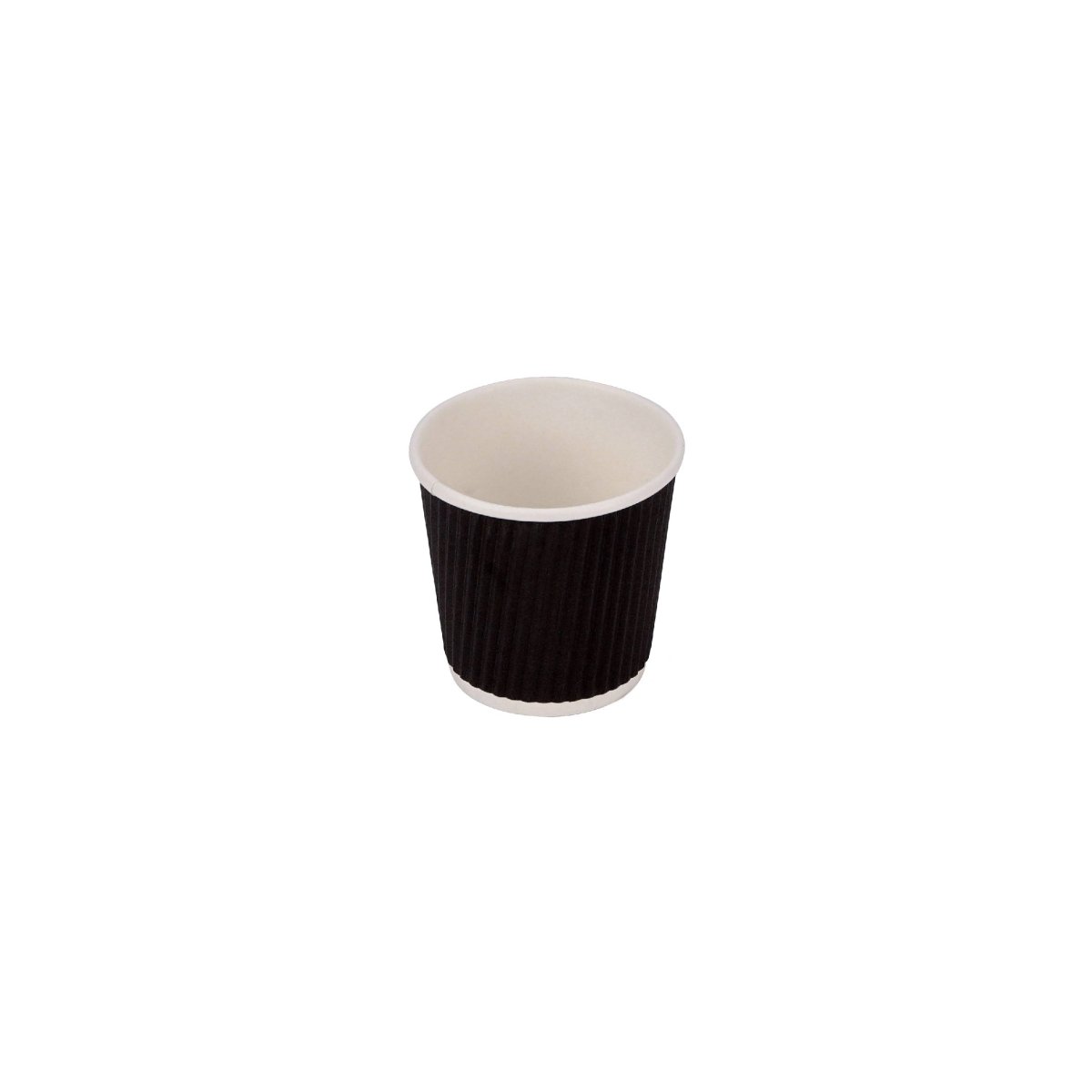 Black Ripple Paper Cups - hotpackwebstore.com - Ripple Paper Cups