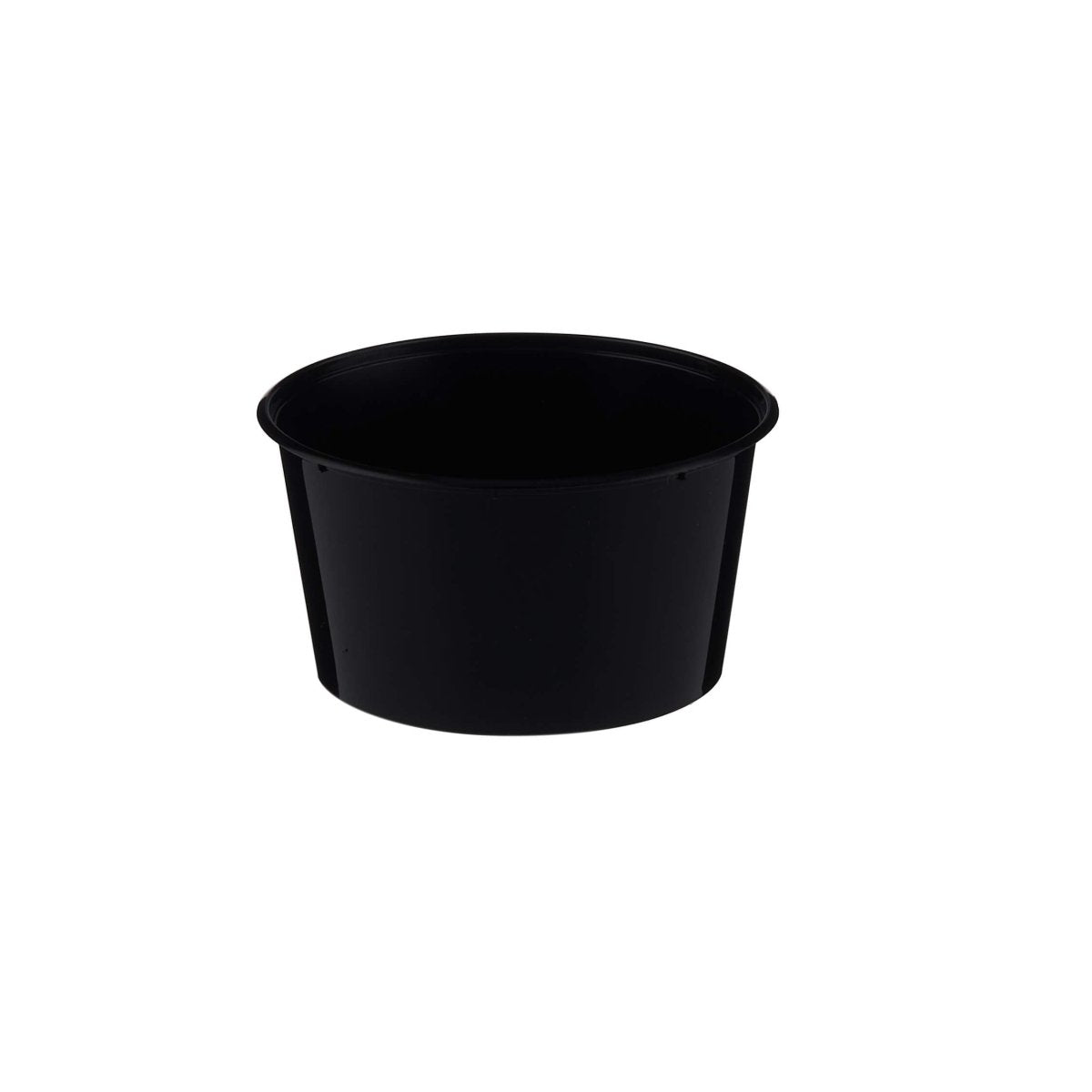 Black Round Microwavable Container - hotpackwebstore.com - Microwavable Containers