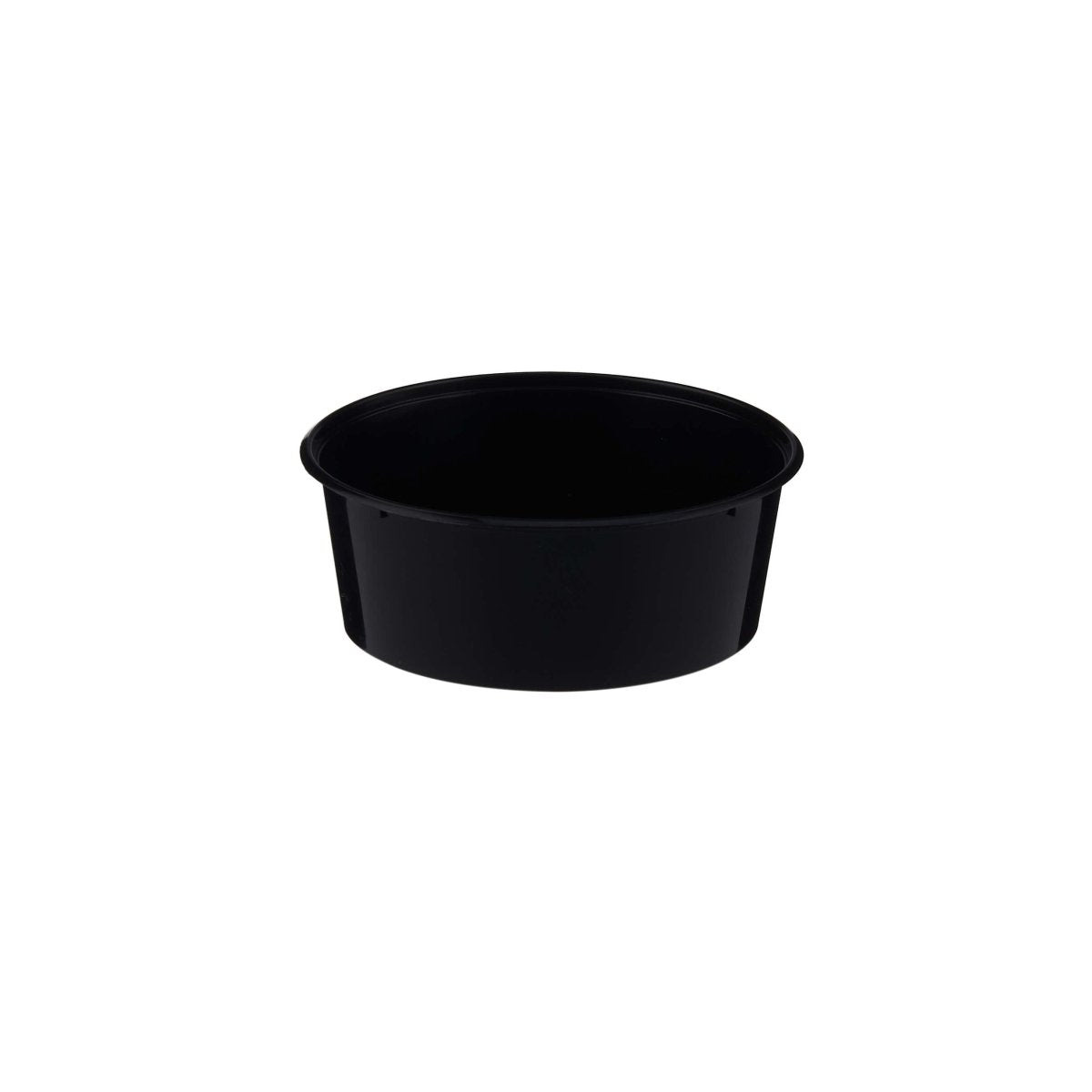 Black Round Microwavable Container - hotpackwebstore.com - Microwavable Containers