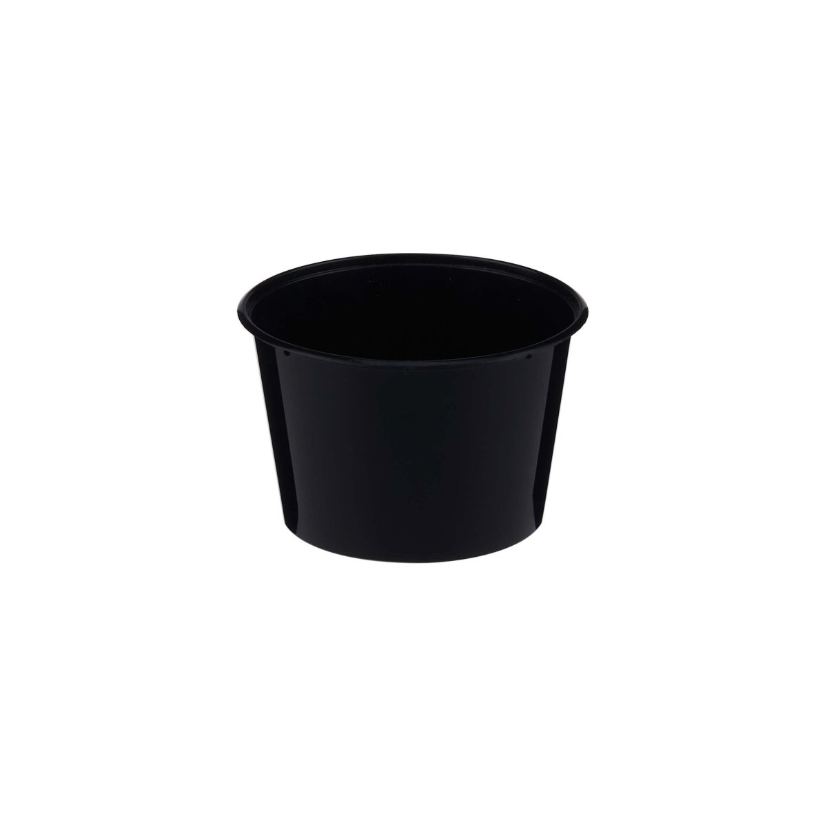 Black Round Microwavable Container - hotpackwebstore.com - Microwavable Containers