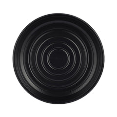 Black Round Microwave Safe Plate - hotpackwebstore.com - Plastic Plates