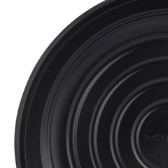 Black Round Microwave Safe Plate - hotpackwebstore.com - Plastic Plates