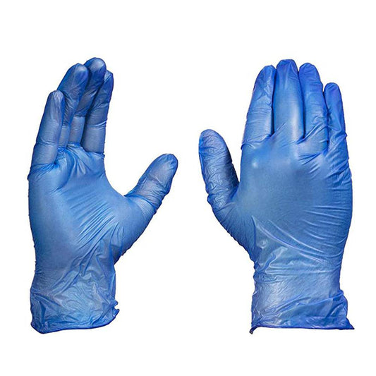 Blue Powdered Vinyl Glove - hotpackwebstore.com - Vinyl Gloves