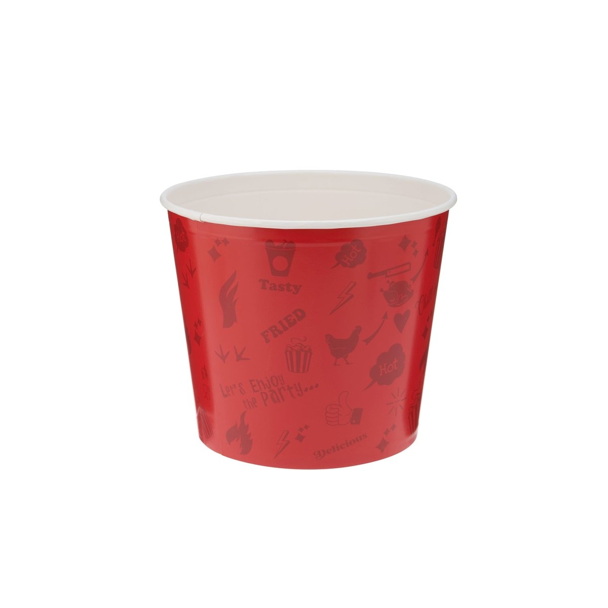 Chicken Bucket With Lid 100 Pieces - hotpackwebstore.com - Paper Products