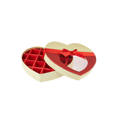 Chocolate Gift Box Heart Shape 21 Division - 1 Piece - hotpackwebstore.com - Gift Boxes & Tins