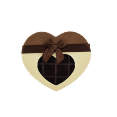 Chocolate Gift Box Heart Shape 21 Division - 1 Piece - hotpackwebstore.com - Gift Boxes & Tins