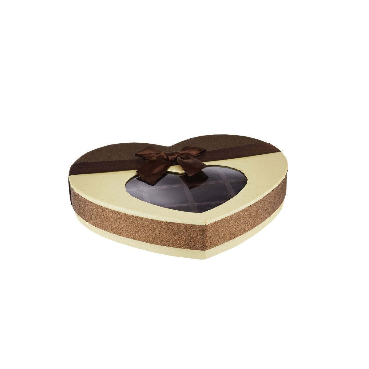 Chocolate Gift Box Heart Shape 21 Division - 1 Piece - hotpackwebstore.com - Gift Boxes & Tins