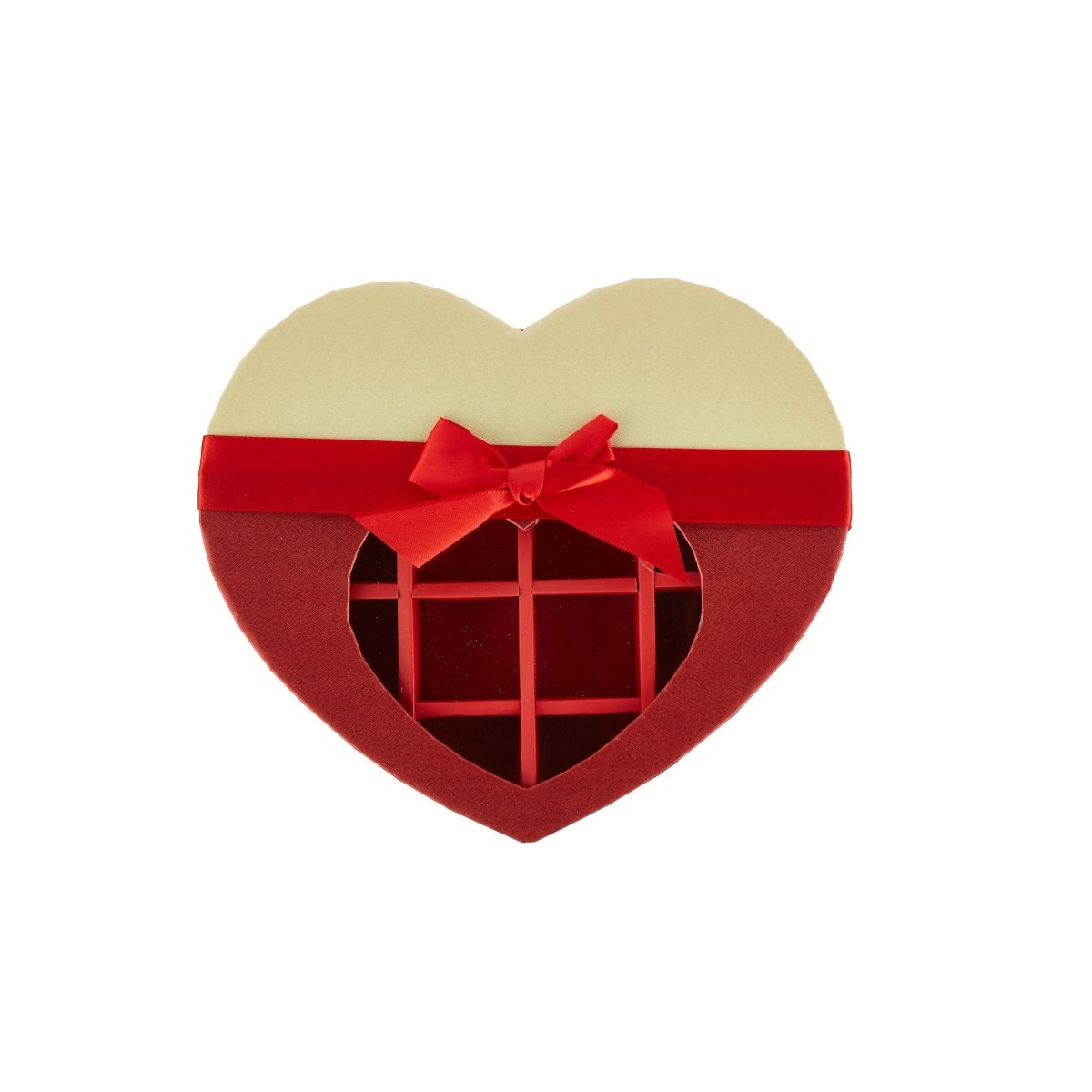 Chocolate Gift Box Heart Shape 21 Division - 1 Piece - hotpackwebstore.com - Gift Boxes & Tins