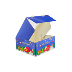 Christmas Cake Box with Window 5 Pieces - hotpackwebstore.com - Cake Boxes