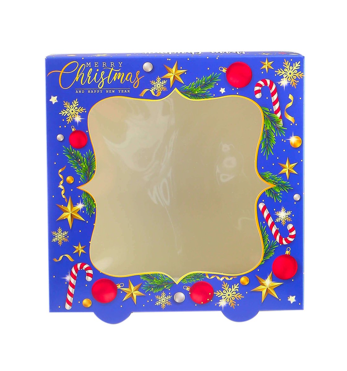 Christmas Cake Box with Window 5 Pieces - hotpackwebstore.com - Cake Boxes