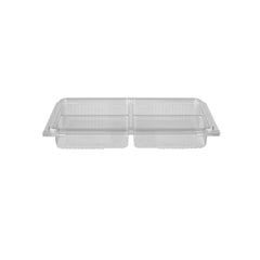 Clear compartment Clamshell PET container - hotpackwebstore.com - PET Container