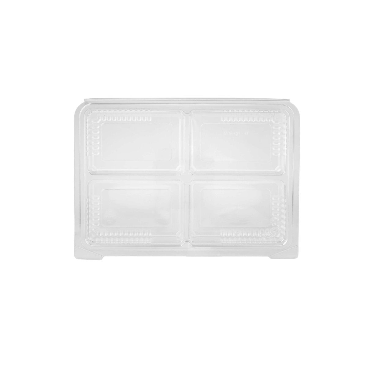 Clear compartment Clamshell PET container - hotpackwebstore.com - PET Container