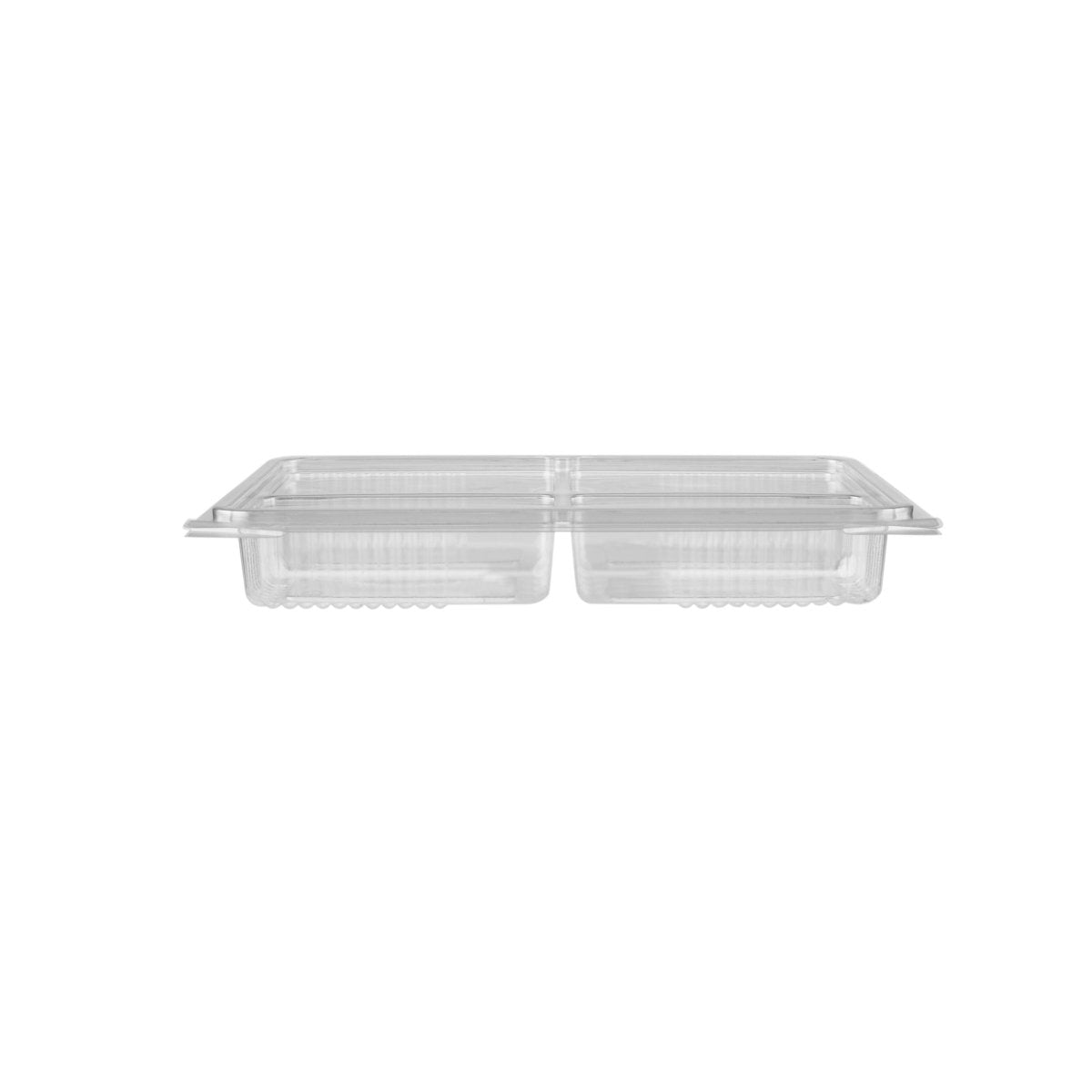 Clear compartment Clamshell PET container - hotpackwebstore.com - PET Container