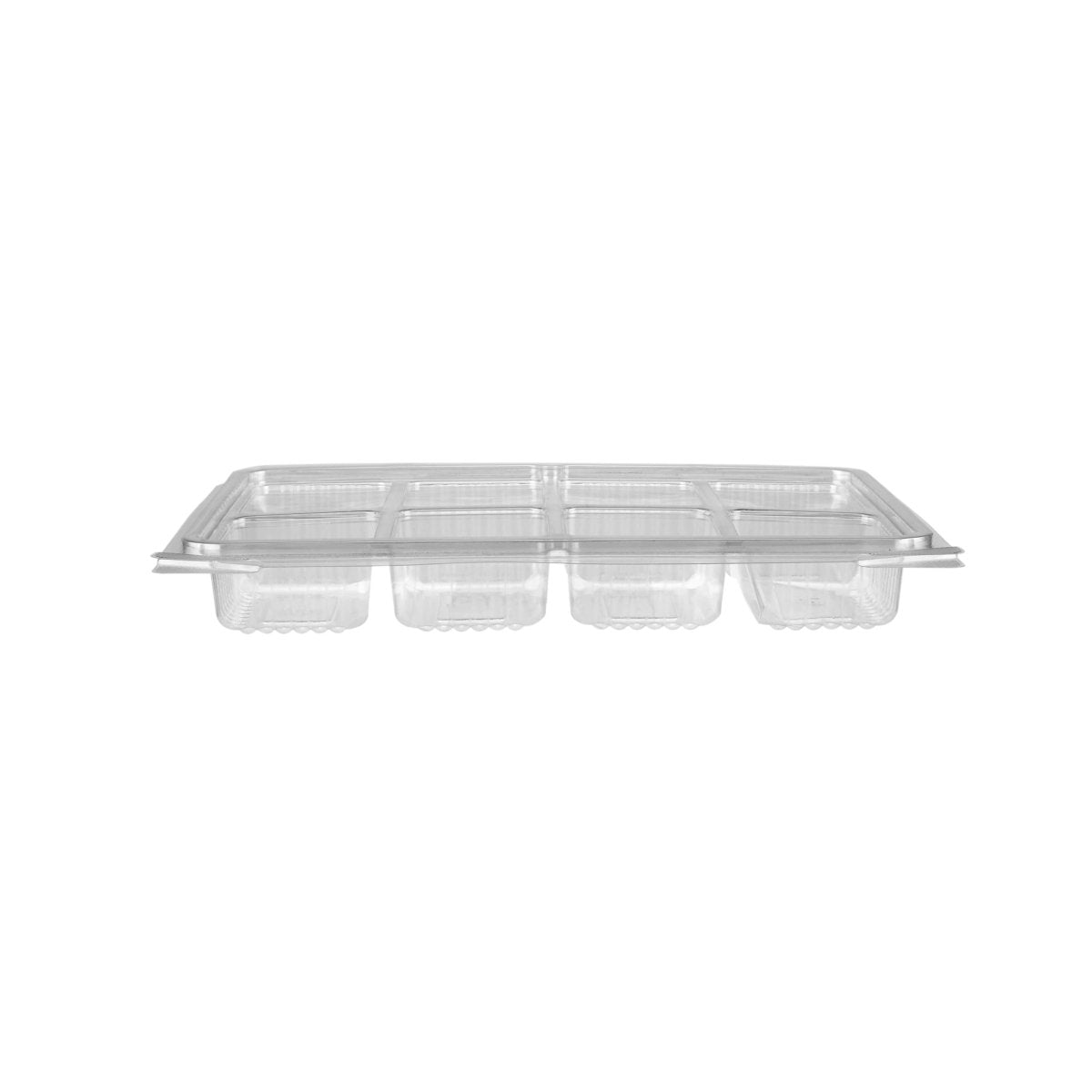 Clear compartment Clamshell PET container - hotpackwebstore.com - PET Container