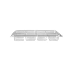 Clear compartment Clamshell PET container - hotpackwebstore.com - PET Container