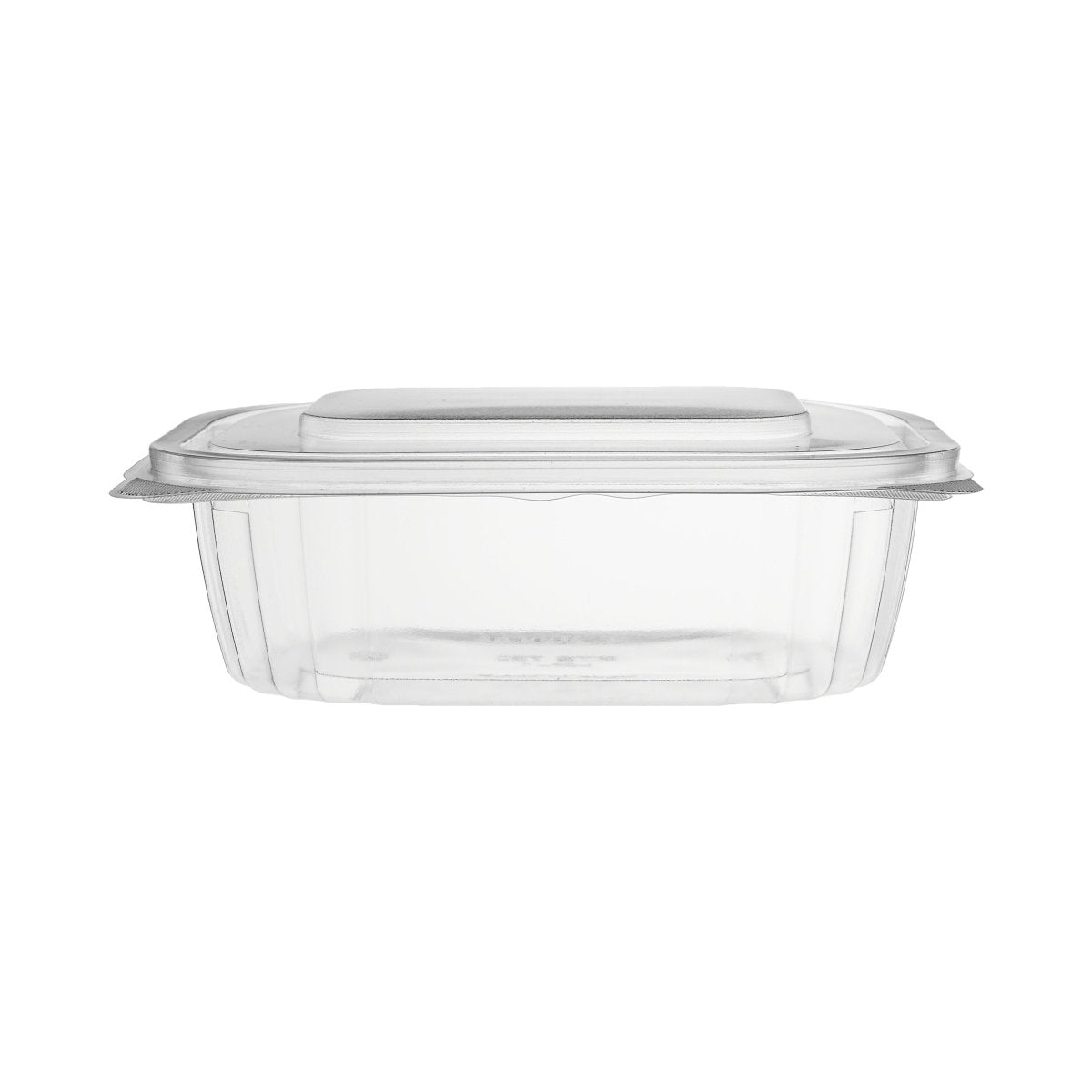 Clear Pet Hinged Oval Container - hotpackwebstore.com - Hinged Containers