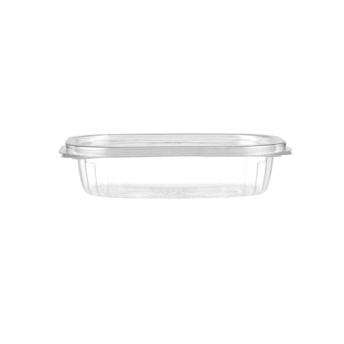 Clear Pet Hinged Oval Container - hotpackwebstore.com - Hinged Containers