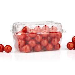 Clear PET Punnet Hinged Container - hotpackwebstore.com - Plastic Products