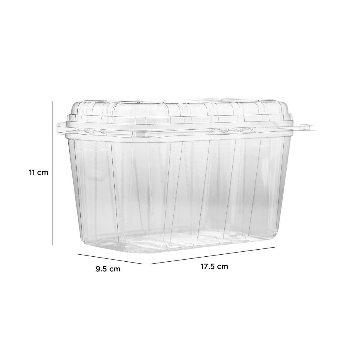 Clear PET Punnet Hinged Container - hotpackwebstore.com - Plastic Products