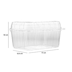 Clear PET Punnet Hinged Container - hotpackwebstore.com - Plastic Products