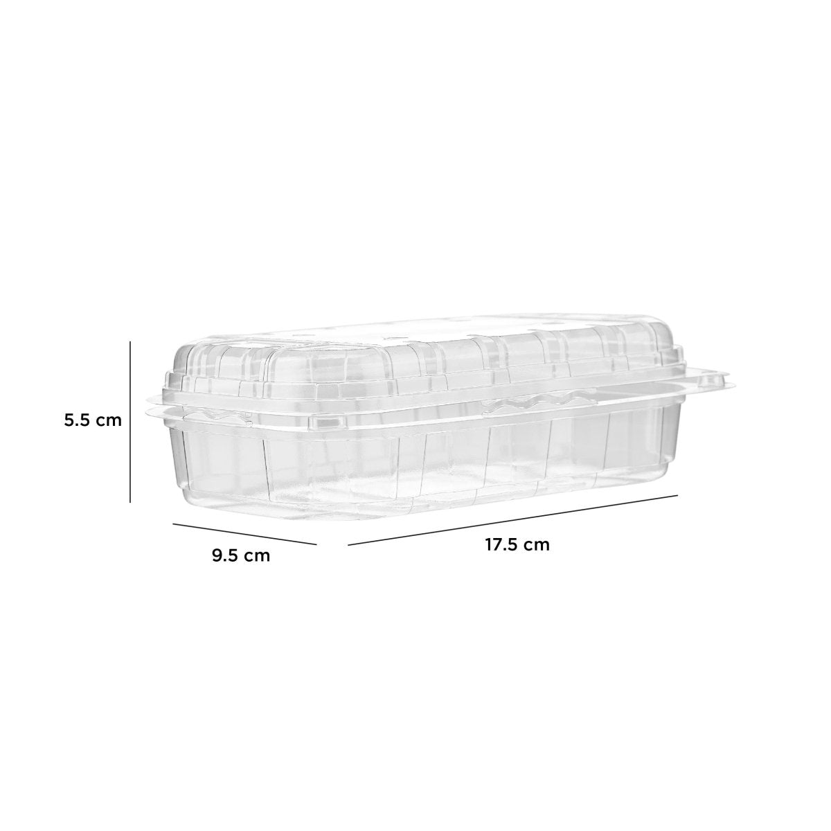 Clear PET Punnet Hinged Container - hotpackwebstore.com - Plastic Products