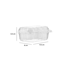 Clear PET Punnet Hinged Container - hotpackwebstore.com - Plastic Products