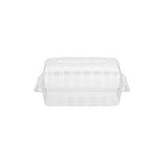 Clear Rectangle Hinged Container - hotpackwebstore.com - Hinged Containers