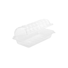 Clear Rectangle Hinged Container - hotpackwebstore.com - Hinged Containers