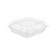 Clear Square Hinged Box - hotpackwebstore.com - Hinged Boxes