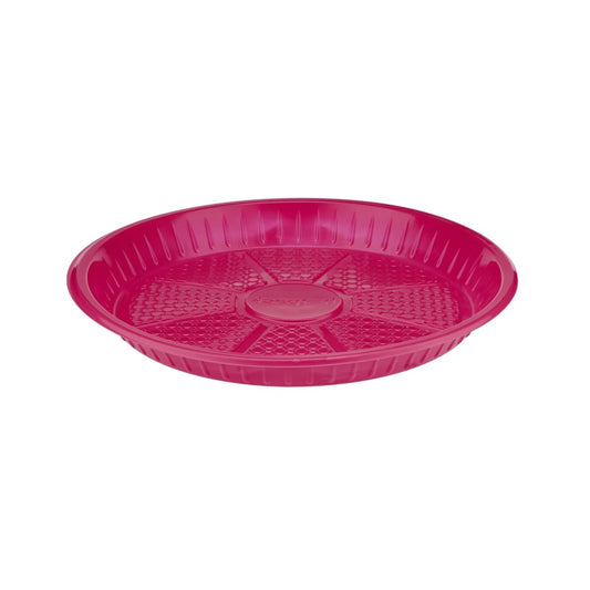 Colored Round Plastic Plate - hotpackwebstore.com - Plastic Plates