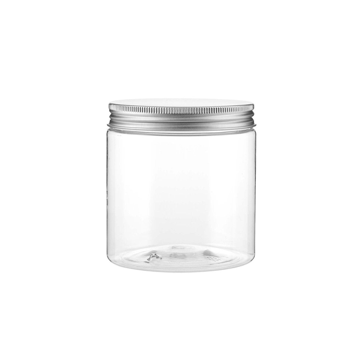 Cookie Plastic Jar with Silver Lid - hotpackwebstore.com - Cookies Bottles