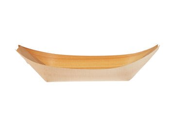 Disposable Wooden Boat Tray - hotpackwebstore.com - Wooden Boat Tray