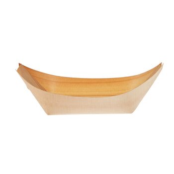 Disposable Wooden Boat Tray - hotpackwebstore.com - Wooden Boat Tray