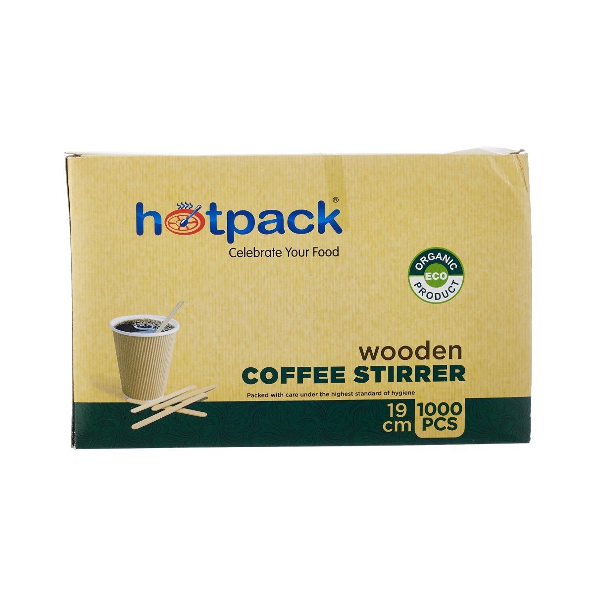 Disposable Wooden Coffee Stirrer - hotpackwebstore.com - Wooden Coffee Stirrer