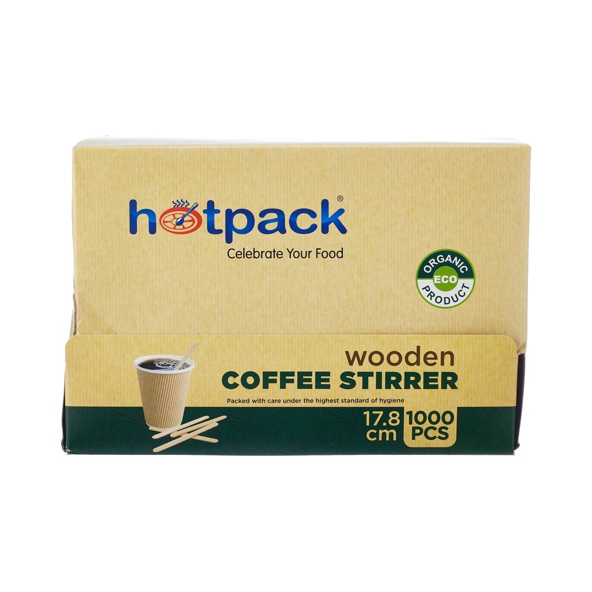 Disposable Wooden Coffee Stirrer - hotpackwebstore.com - Wooden Coffee Stirrer