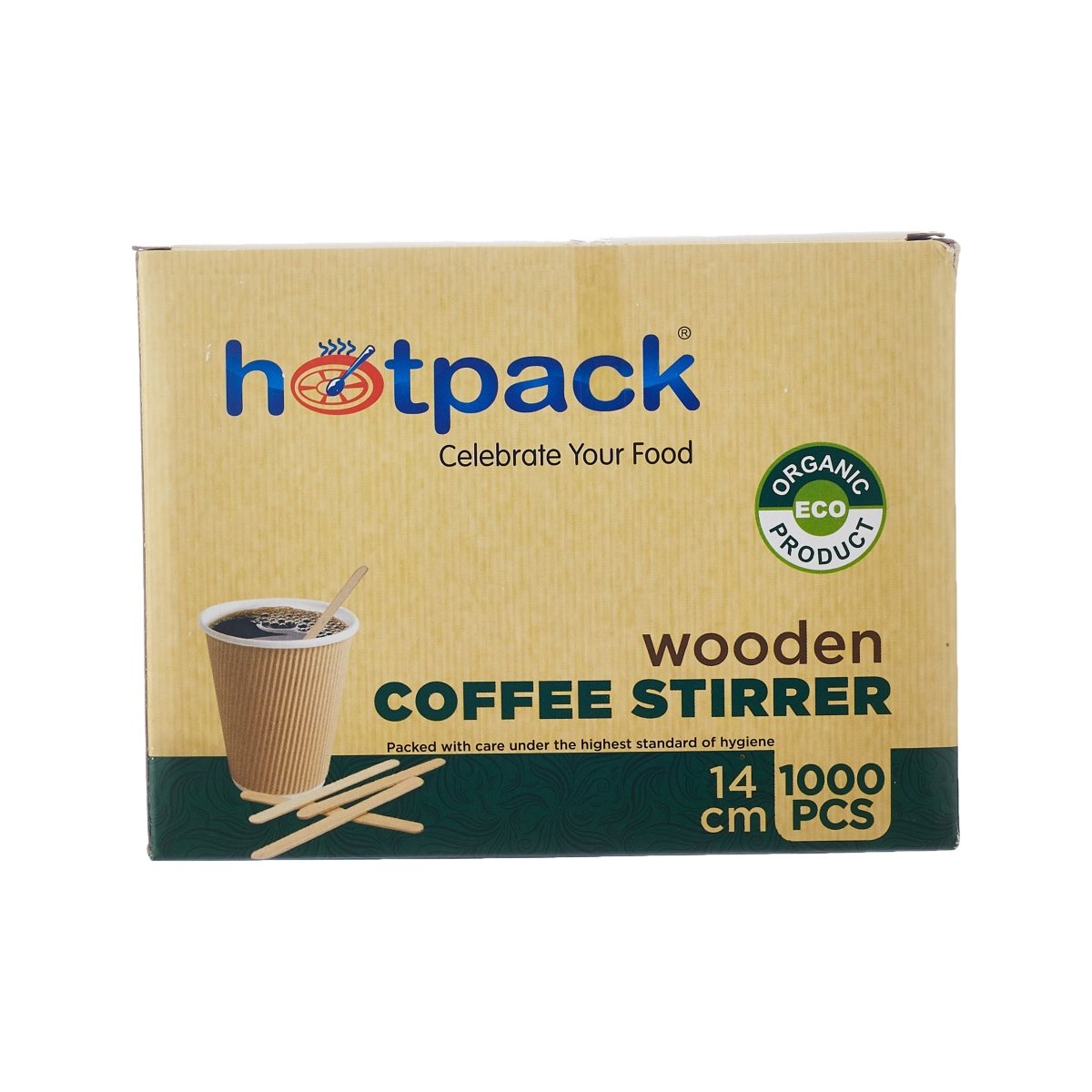 Disposable Wooden Coffee Stirrer - hotpackwebstore.com - Wooden Coffee Stirrer