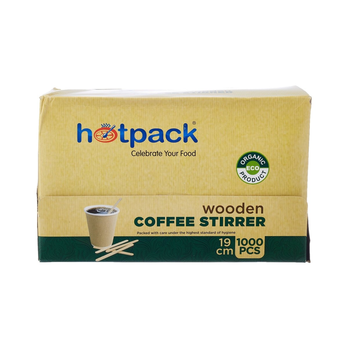 Disposable Wooden Coffee Stirrer - hotpackwebstore.com - Wooden Coffee Stirrer