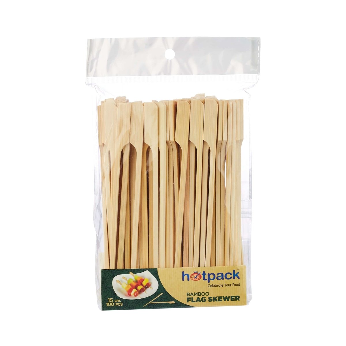 Disposable Wooden Flag Skewer - hotpackwebstore.com - Bamboo Skewer