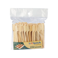 Disposable Wooden Flag Skewer - hotpackwebstore.com - Bamboo Skewer