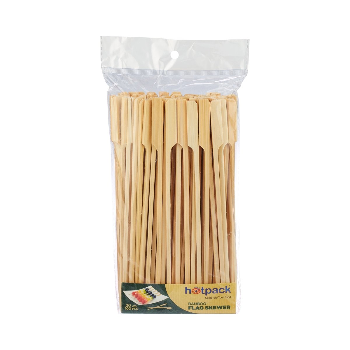 Disposable Wooden Flag Skewer - hotpackwebstore.com - Bamboo Skewer