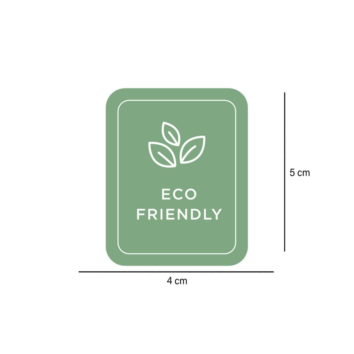 Eco Friendly Sticker Roll 250 Pieces - hotpackwebstore.com - Stickers