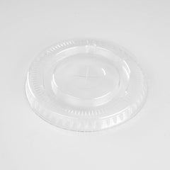 Flat Lid With Hole for PET Juice Cup 12/14/16/20/24 Oz 98 Diameter - hotpackwebstore.com - Lids