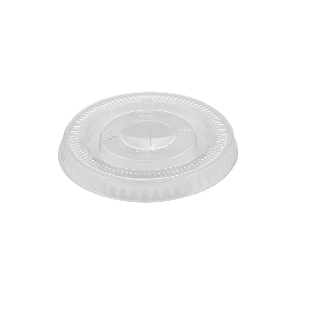 Flat Lid With Hole For PET Juice Cup 4/8/10 Oz 78 Mm Diameter - hotpackwebstore.com - Juice Cups