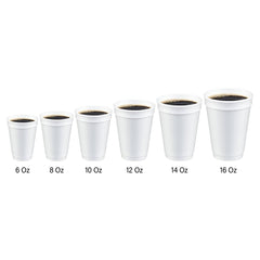 Foam Cups 1000 Pieces - hotpackwebstore.com - Foam Cups