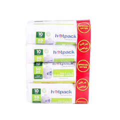 Garbage Bag Roll 65 x 95 cm Offer Pack + Garbage Bag Offer Pack Buy 2 Get 2 50 Pieces x 4 Rolls 28th Anniversary Combo - hotpackwebstore.com - 